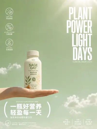 Bright Advertising Visual Composition Template