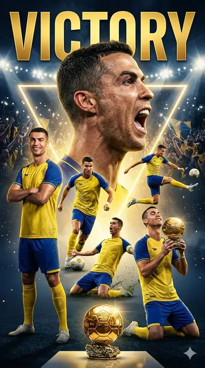 Cinematic Ronaldo Victory Celebration Poster