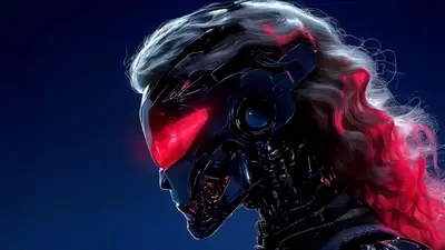 Cyborg Vanishing Video Prompt