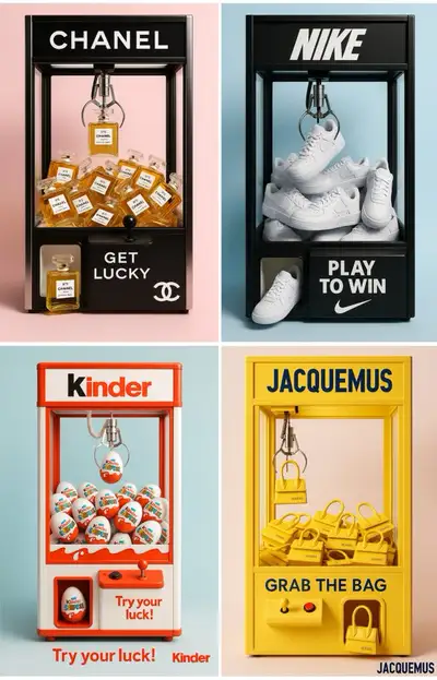 Branded Claw Machine Ad Prompt