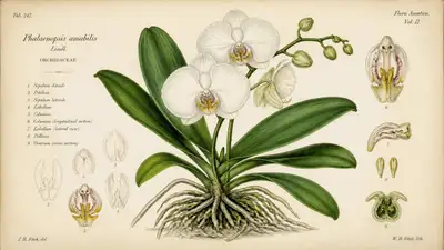Wissenschaftliche botanische Illustrationsaufforderung