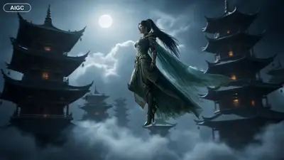 Mystical warrior transformation and glaive battle sequence