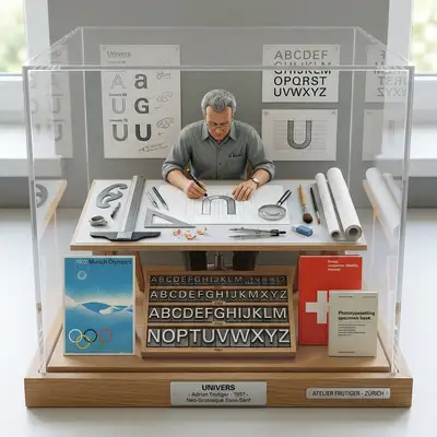 Diorama-Generator für Schreibtische von Typografiedesignern