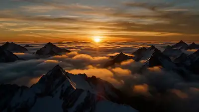 Epic Cinematic Sunrise Cloud Title Reveal