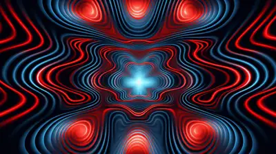 Concentric Arabesque Motifs with Tsunami Background