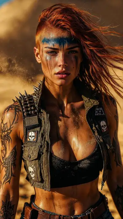 Furiosa Post-Apocalyptic Portrait and Ride