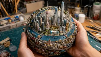 Miniature World Sphere Diorama Prompt