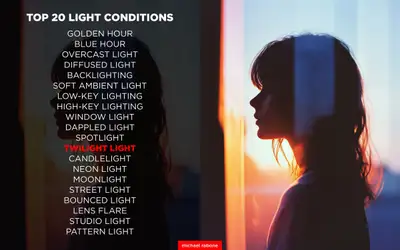 35mm Candid Portrait with Twilight Light