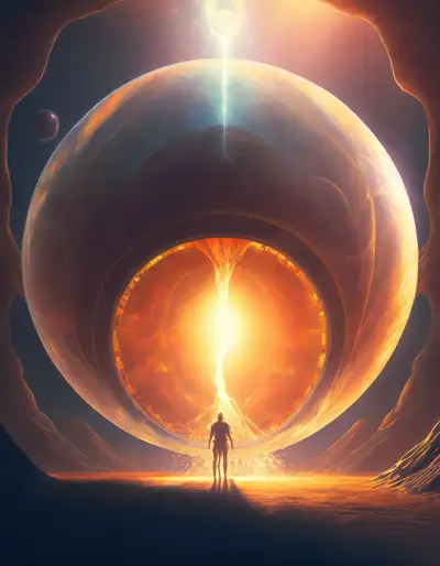 异星泡泡世界数字艺术提示词