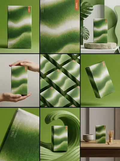 3x3 designer storyboard grid for consistent product branding shots