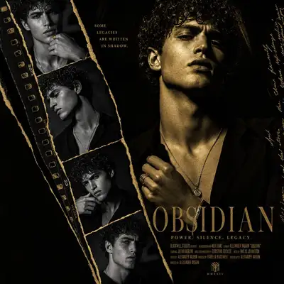 Diseñar un póster de collage cinematográfico de alta gama usando tiras de película rasgadas en diagonal