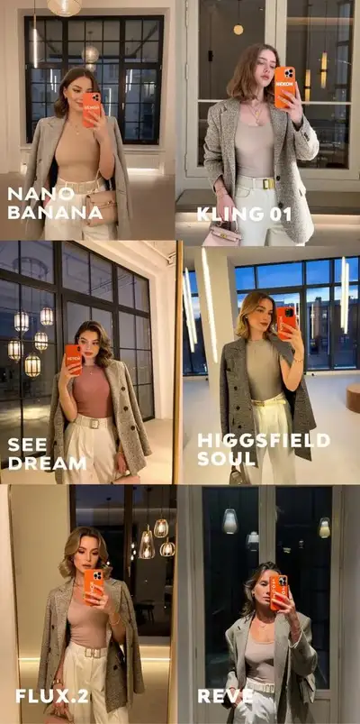 Cinematic Mirror Selfie: Luxury Fashion Editorial