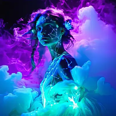Ethereal Neon Goddess Prompt