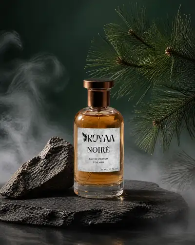Luxury perfume bottle product photography