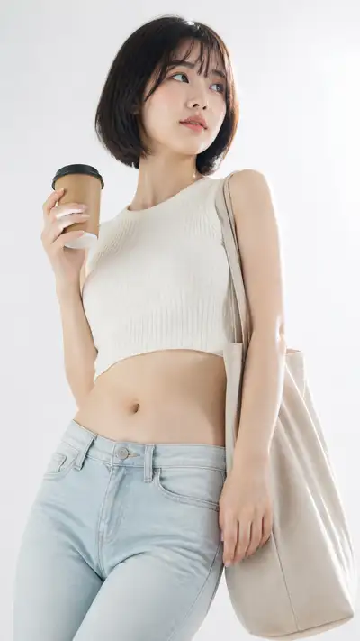 Japanese Lifestyle Magazine Portrait of Young Woman