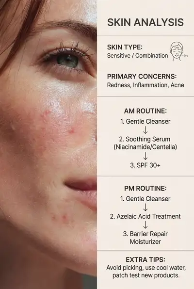 AI skincare analyst that builds a routine from a selfie