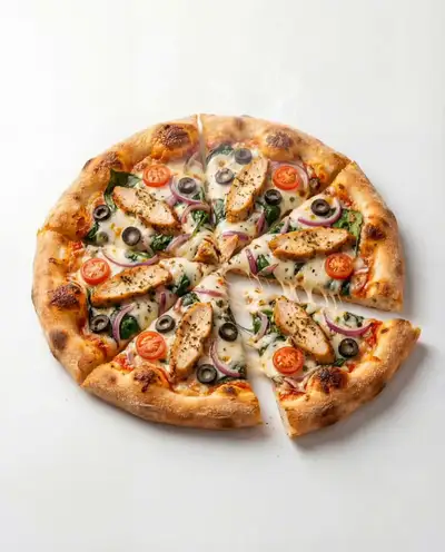 Pizza Rotation Exploded Infographic Video Prompt