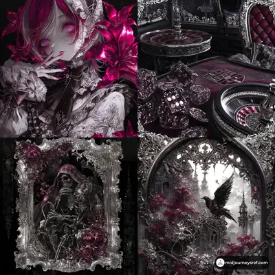 Gothic Art Nouveau Anime Style Prompt