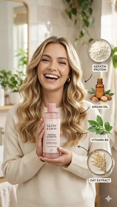 Hair Product Infographic Portrait