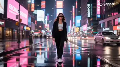 Prompt de Seedance 2.0: video de campaña de moda urbana neón en Seúl
