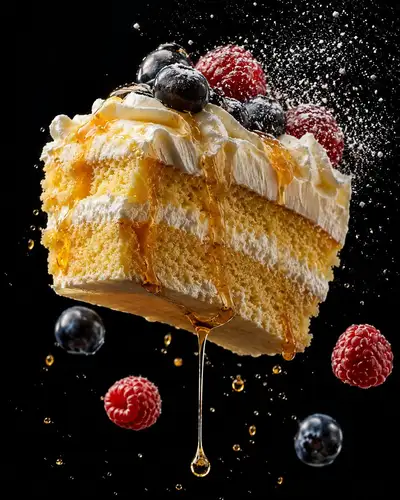 Levitating Dessert Macro Photography Prompt Set
