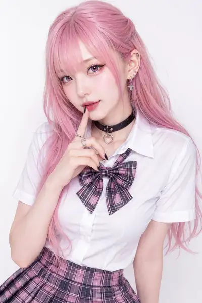 Punk-Cute Cosplay Fashion Portrait