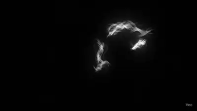 Animated Feather Wave Face in p5.js