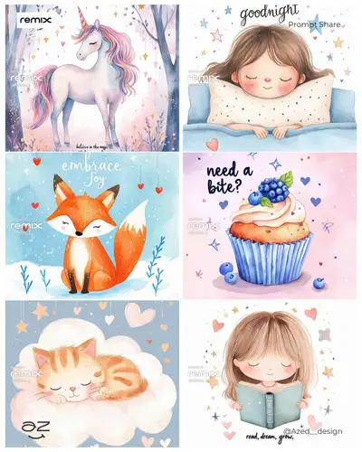 Watercolor Poster Design Prompt