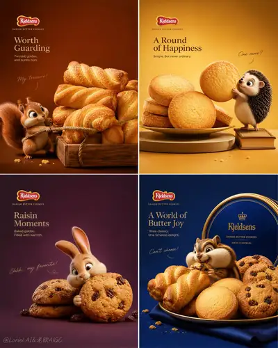Kjeldsens Danish Butter Cookies 2x2 Luxury Poster