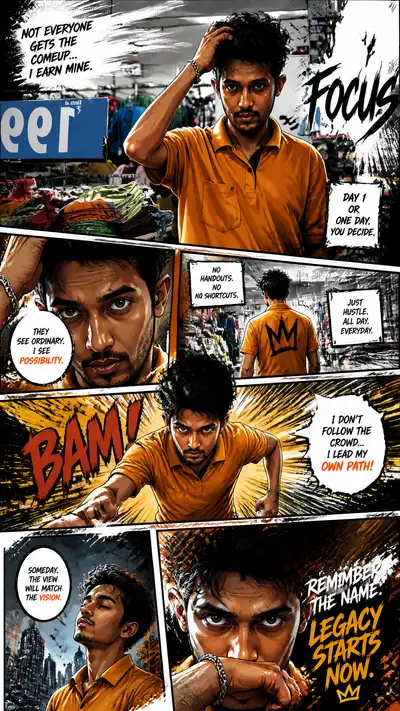 Full-page colored manga illustration from reference photo