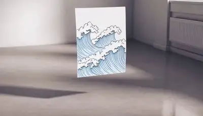 Paper Waves Flood Room
