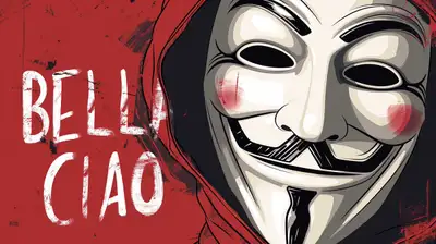 Money Heist Bella Ciao Poster Prompt