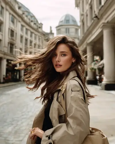 Fashion Editorial Portrait on Classic European Street
