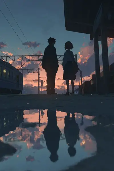 Makoto Shinkai Style Anime Scene Prompt