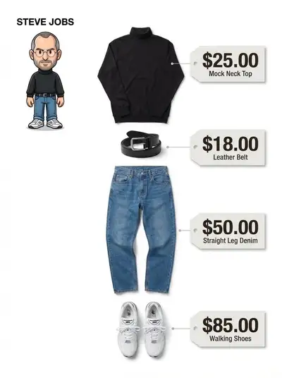 Minimalist outfit extraction fashion infographic
