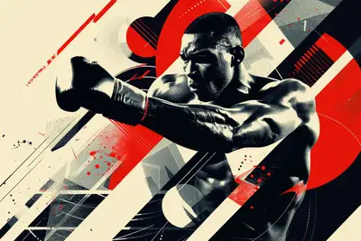 Retro-Futuristic Bauhaus Sports Graphic