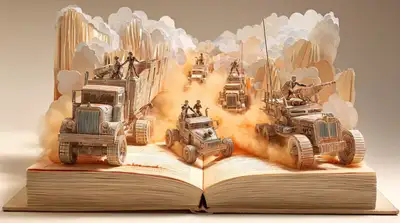 3D Pop-Up Book of Furiosa's War Rig