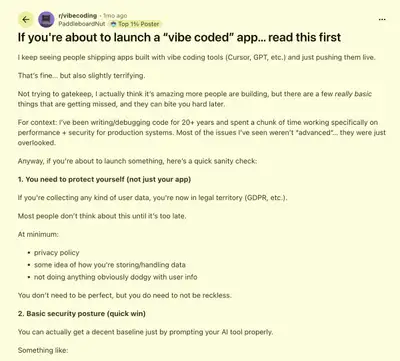 3 KI-Prompts zur Sicherheitsprüfung deiner vibe-coded App vor dem Launch