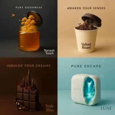 Surrealist Minimalist Product Ad Prompt