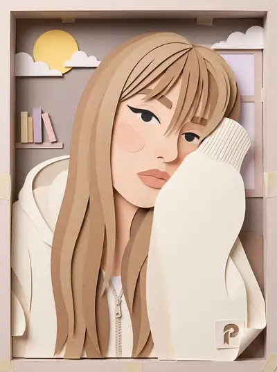 Turn a portrait into a handcrafted paper-diorama illustration