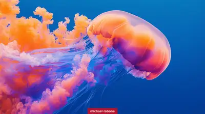 Colorful Exploding Jellyfish with Style References