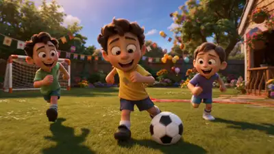 Grandma secretly a football freestyle legend, Pixar 3D animation