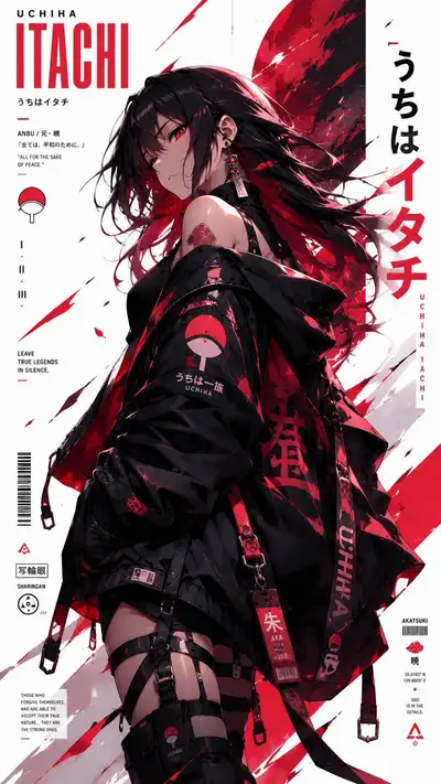 Anime-Streetwear-Poster aus der Charakterpersönlichkeit