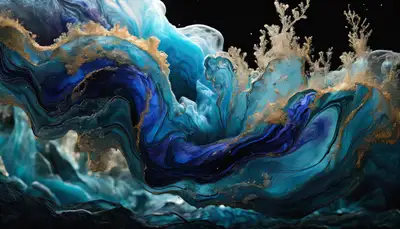 Acrylic Ink Flowing in Water