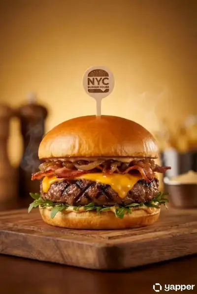 High-End Commercial Burger Photography Prompt