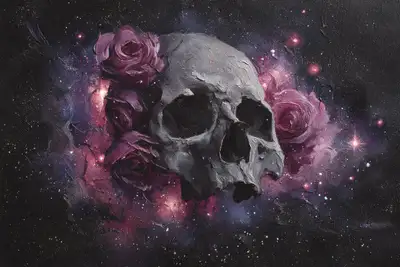 Cosmic Ink Nebulae Art Prompt