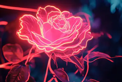 Neon Edge Illumination Prompt