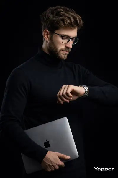 Cinematic 8K Studio Portrait of Stylish Man