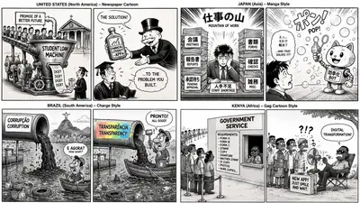 Satirical Comic Panel Generator