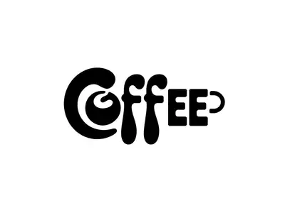 Minimalist Typographic Coffee Cup Prompt